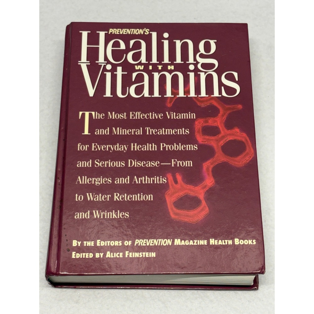 Prevention Healing With Vitamins Hardcover Book Alice Feinstein 1996 0875962920